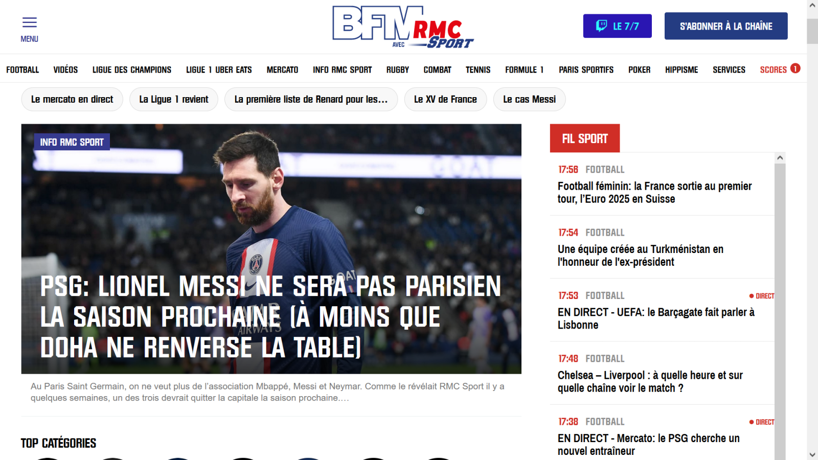 Imagen PSG: Lionel Messi no será parisino la próxima temporada (a menos que Doha invierta la mesa).