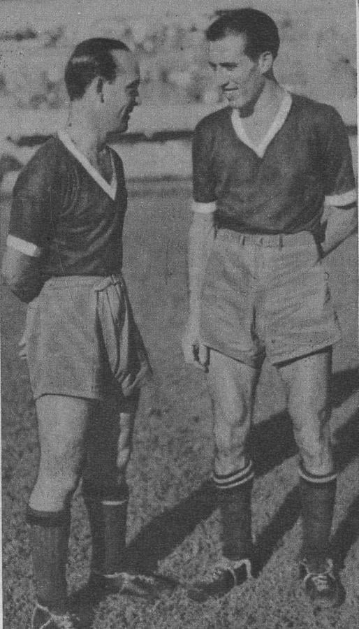 Zorrilla y el half Martínez. El winger fue el scorer de su team y jugó un gran match. Unida a su característica habilidad en los desplazamientos, fue el arte de esquivar y la facilidad para abrir claros en la defensa enemiga.
