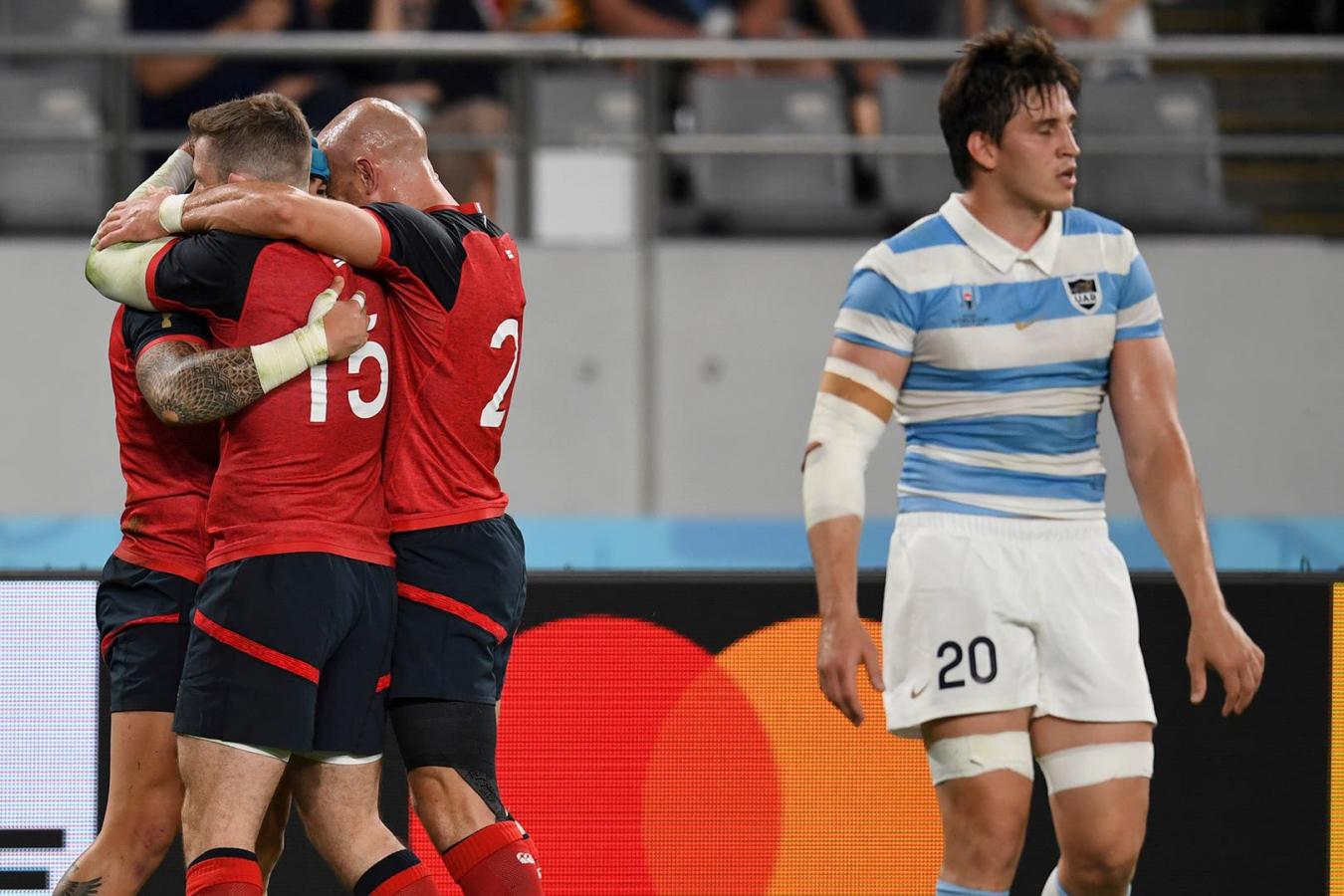 Último duelo mundialista entre Argentina e Inglaterra, en Japón 2019. Fue triunfo de La Rosa por 39-10.