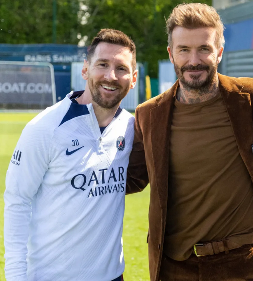 Imagen Messi y Beckham y una amistad de años.