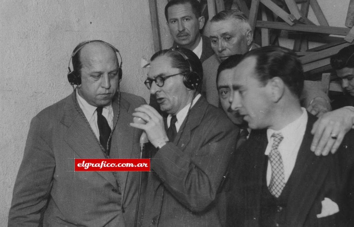 Imagen Frascarita incursionó en el medio radiofónico. La foto es de 1952.