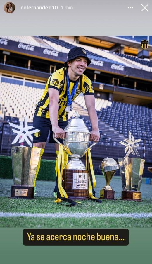 Imagen El posteo de Leo Fernández que ilusionó a los hinchas de Peñarol.