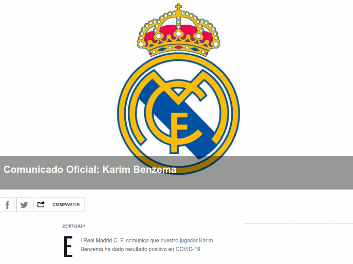 El comunicado de Real Madrid