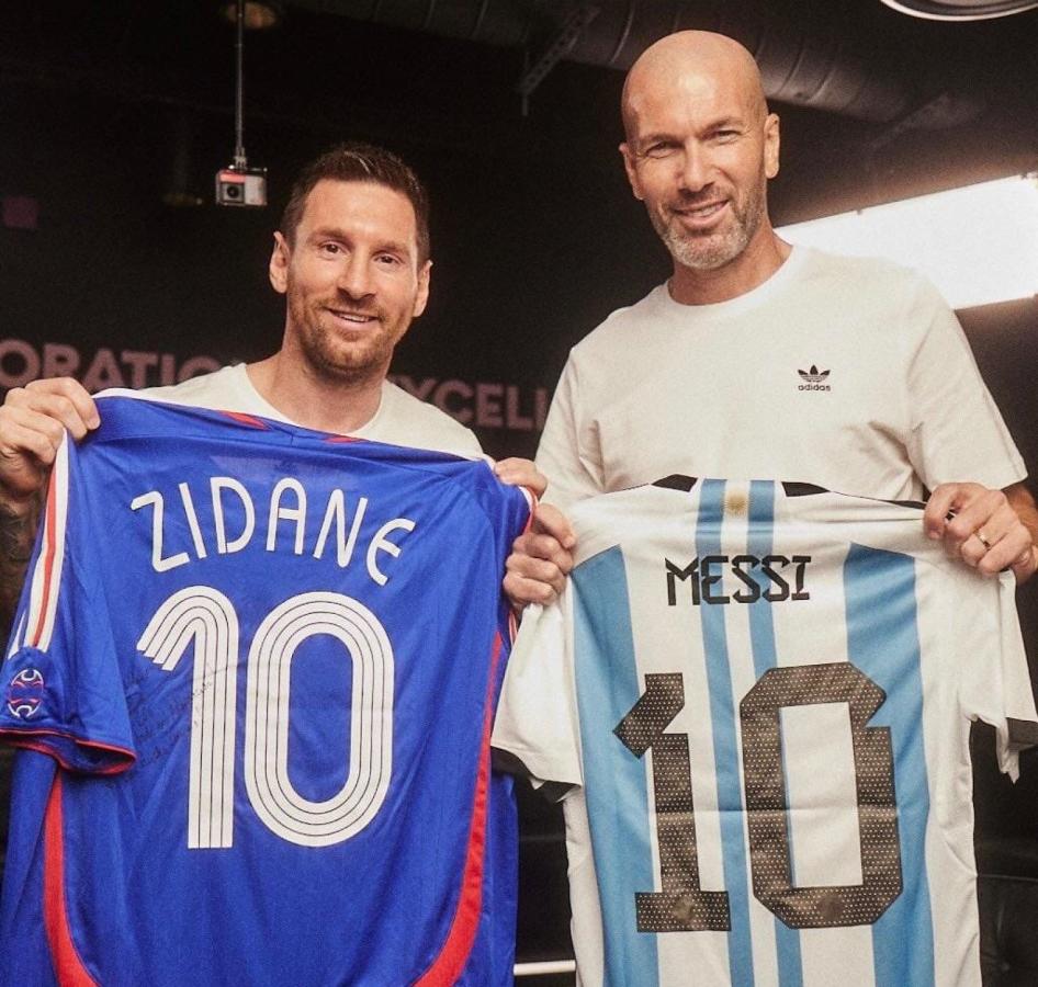 Imagen Lionel Messi y Zinedine Zidane: un encuentro épico.