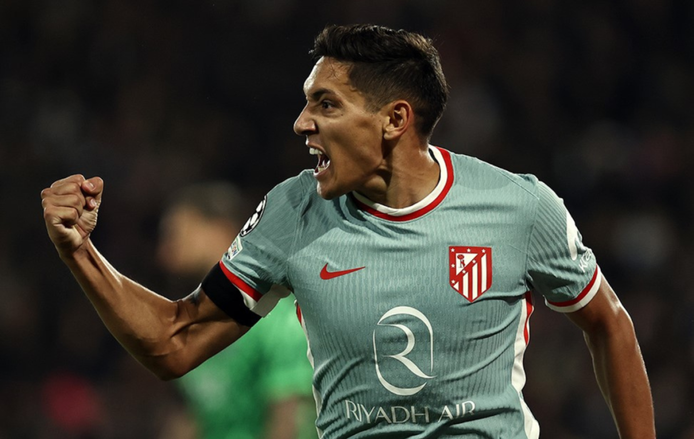 Imagen Nahuel Molina y su primer gol en la UEFA Champions League. Foto: Atleti