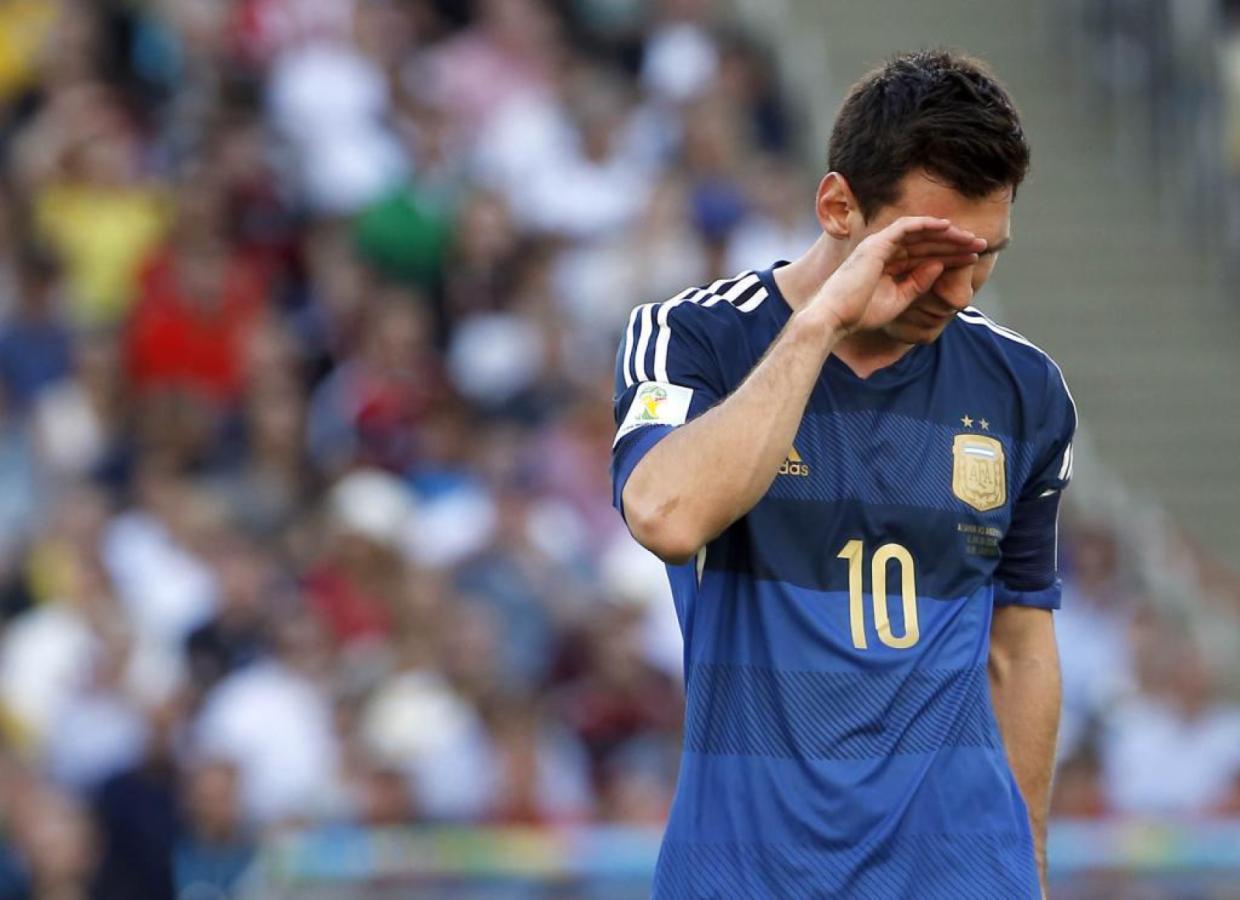 Imagen El llanto de Messi tras perder la final del Mundial 2014.