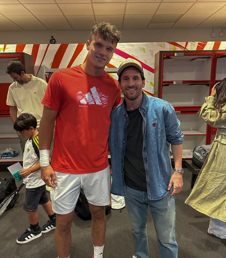 Imagen El mejor jugador del mundo le dio la bendición al joven de 19 años.