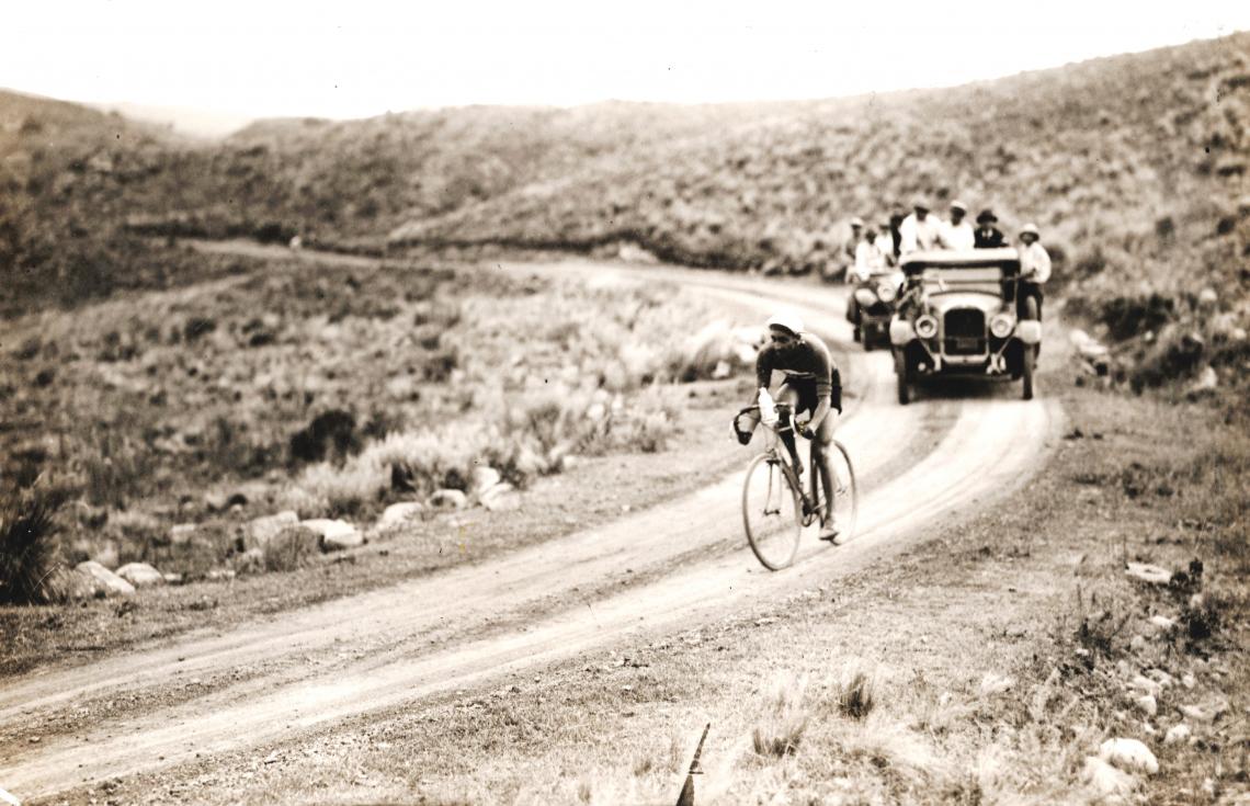 Imagen Francisco Arredondo en las Sierras de Córdoba en donde este ciclista cumplió verdaderas hazañas.