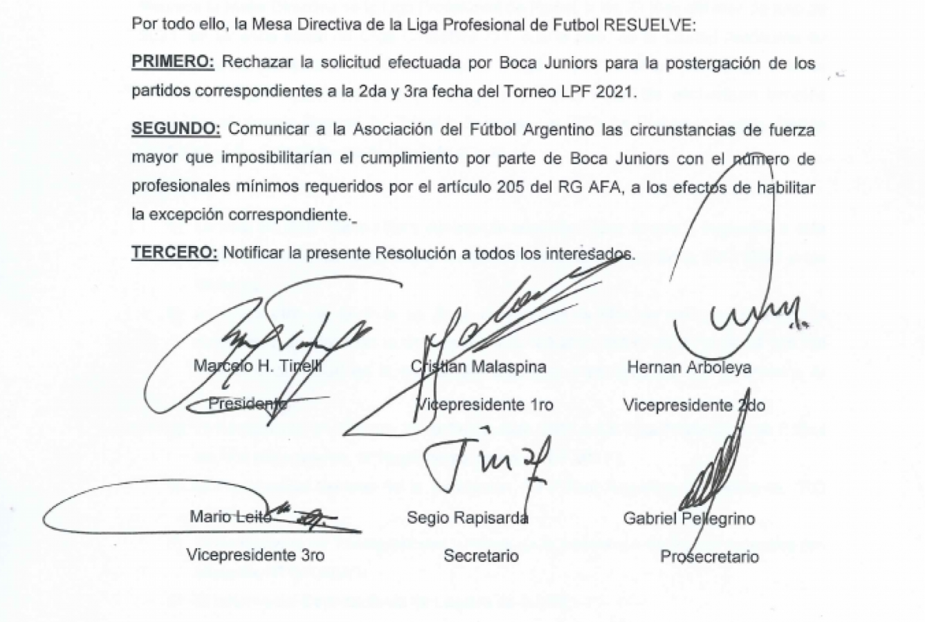 El fallo de la LPF