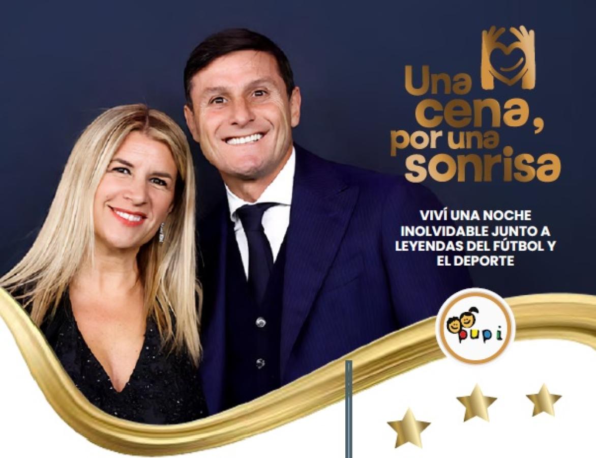 Imagen Una cena por una sonrisa, la iniciativa de Javier Zanetti.