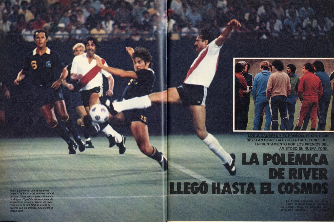 Imagen La nota de El Gráfico del 5 de agosto de 1980 sobre el River-Cosmos.