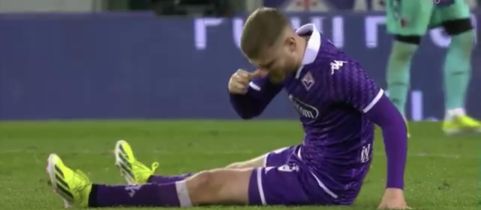 El durísimo golpe que sufrió Lucas Beltrán en Fiorentina El Gráfico
