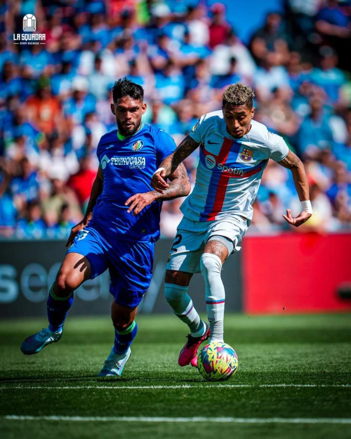 Imagen Omar Alderete, en acción contra Barcelona en Getafe, su actual club.