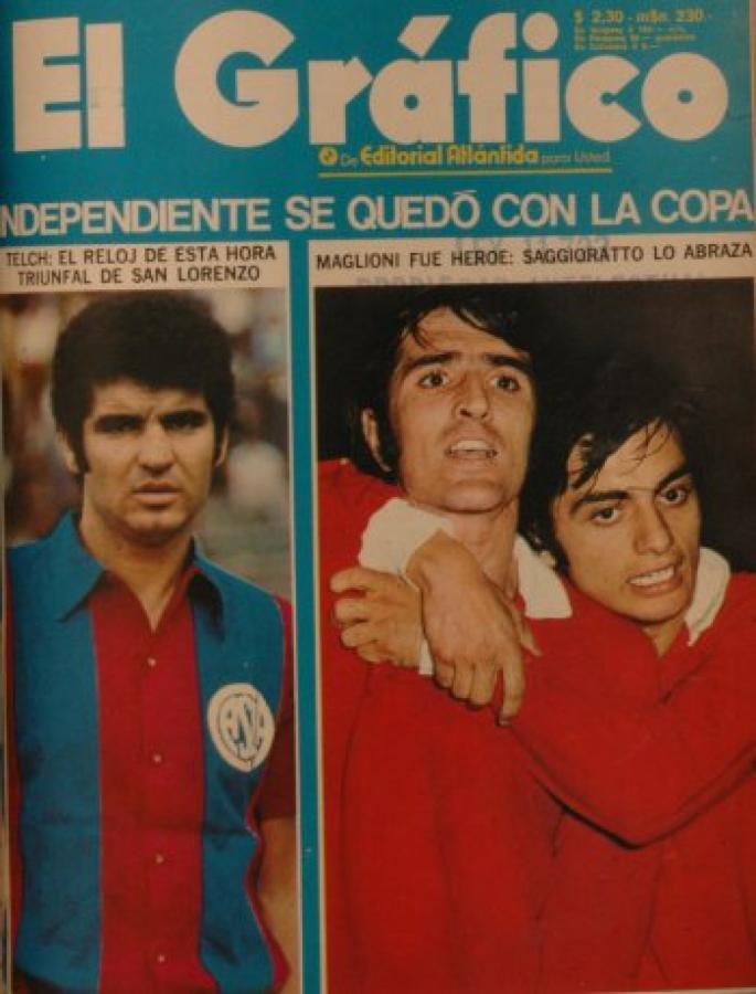La tapa de El Gráfico luego del triunfo de Independiente frente a Universitario para ganar su tercera Copa Libertadores.