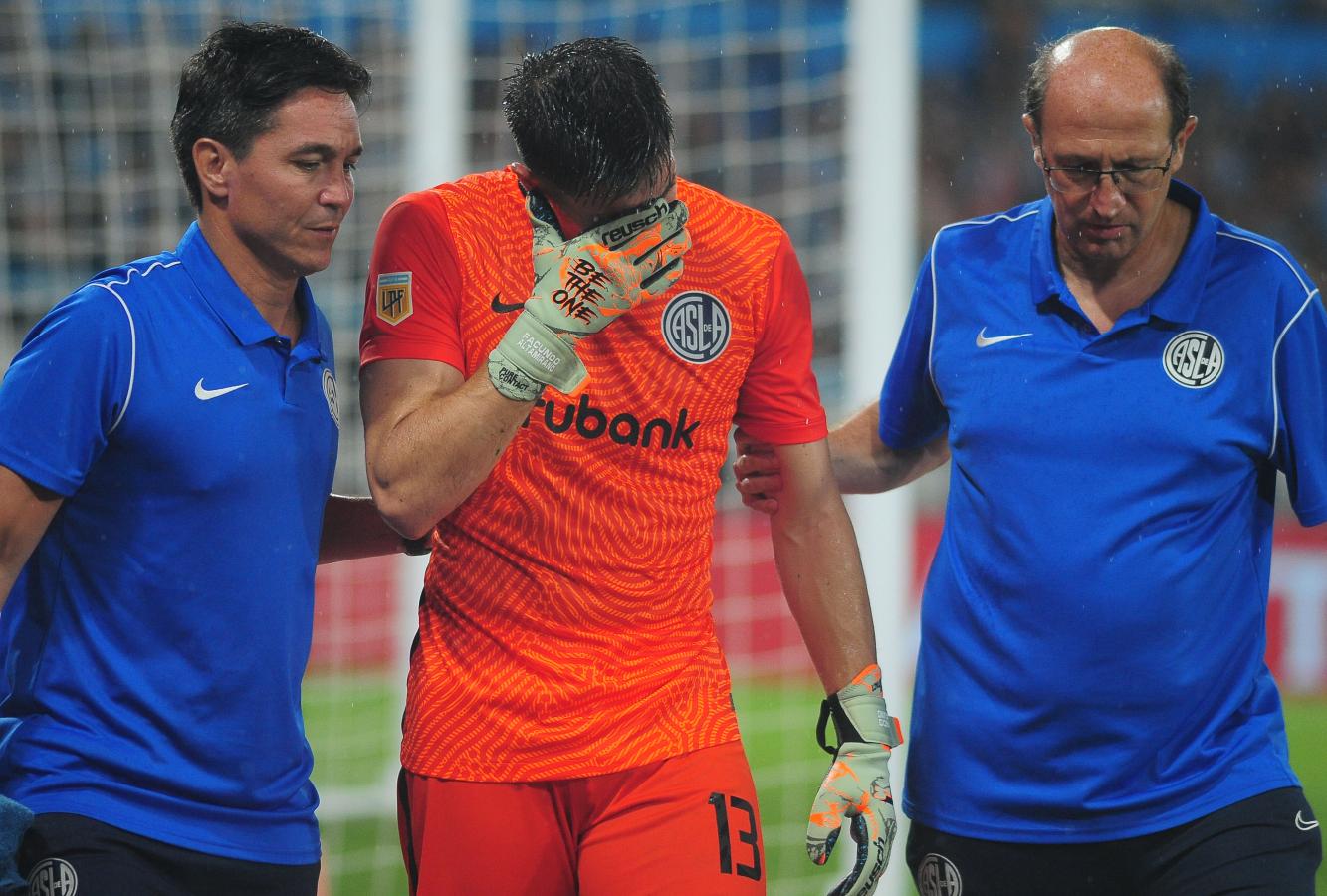 Imagen Así se retiraba Facundo Altamirano ante Racing (Fotobaires).