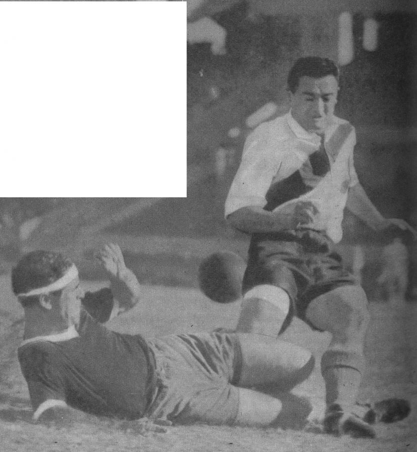 Una intervención violenta de Coletta para detener a D'Alessandro. En general, y por parte de los dos equipos, hubo muchas acciones recias y que restaron brillo al partido, especialmente en el segundo tiempo.