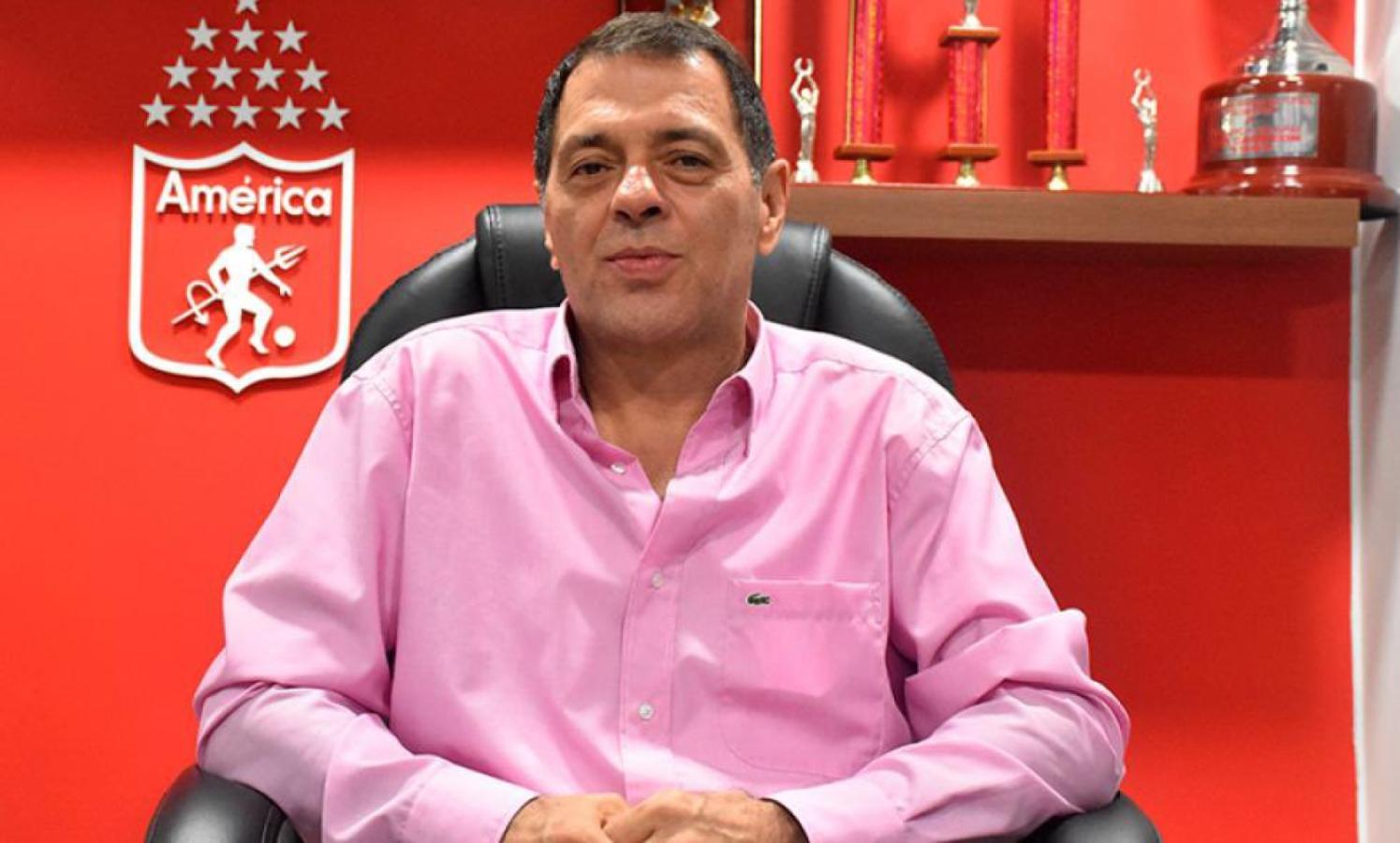Imagen Tulio Gómez, presidente de América de Cali, explicó el acuerdo de caballeros.