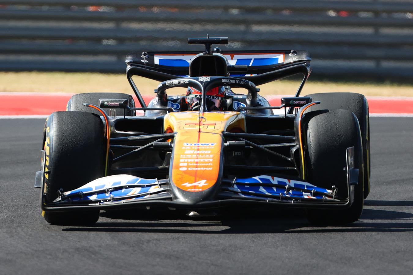 Imagen Esteban Ocon privó a Colapinto del punto extra por récord de vuelta. (AFP)