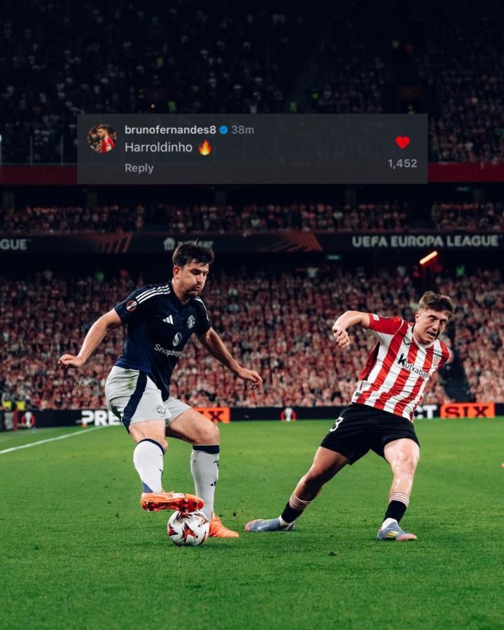 Imagen Bruno Fernandes comparó a Maguire con Ronaldinho: "Harroldinho" lo bautizó.