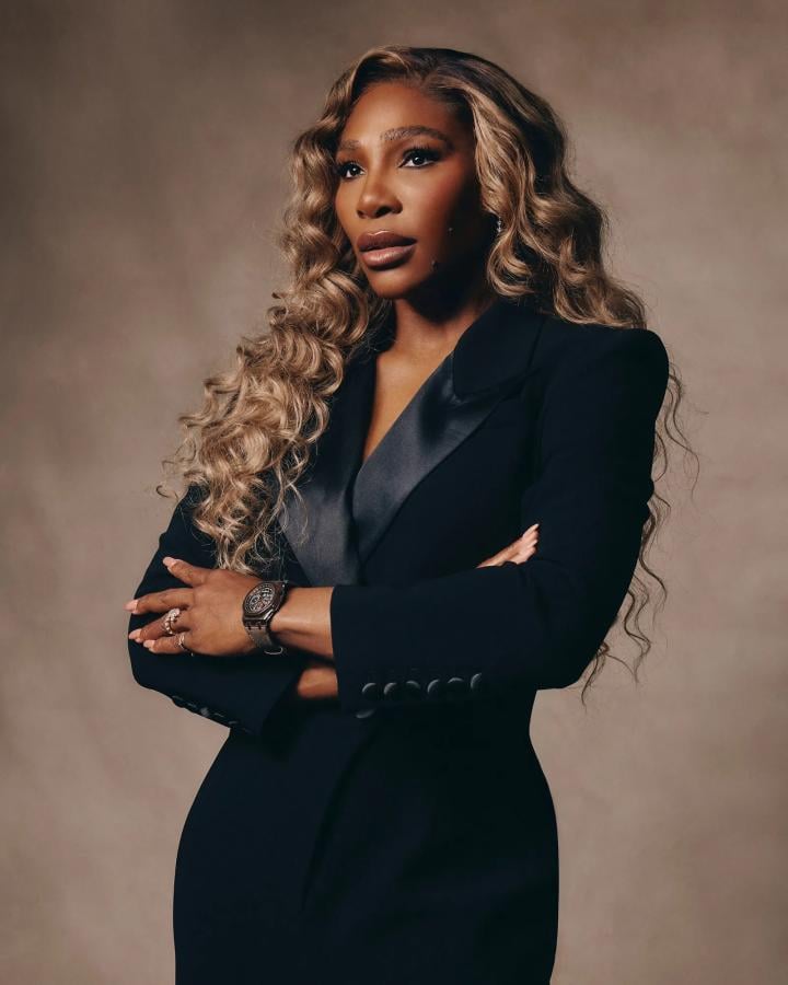 Imagen Serena Williams, durante la producción de fotos para Time.