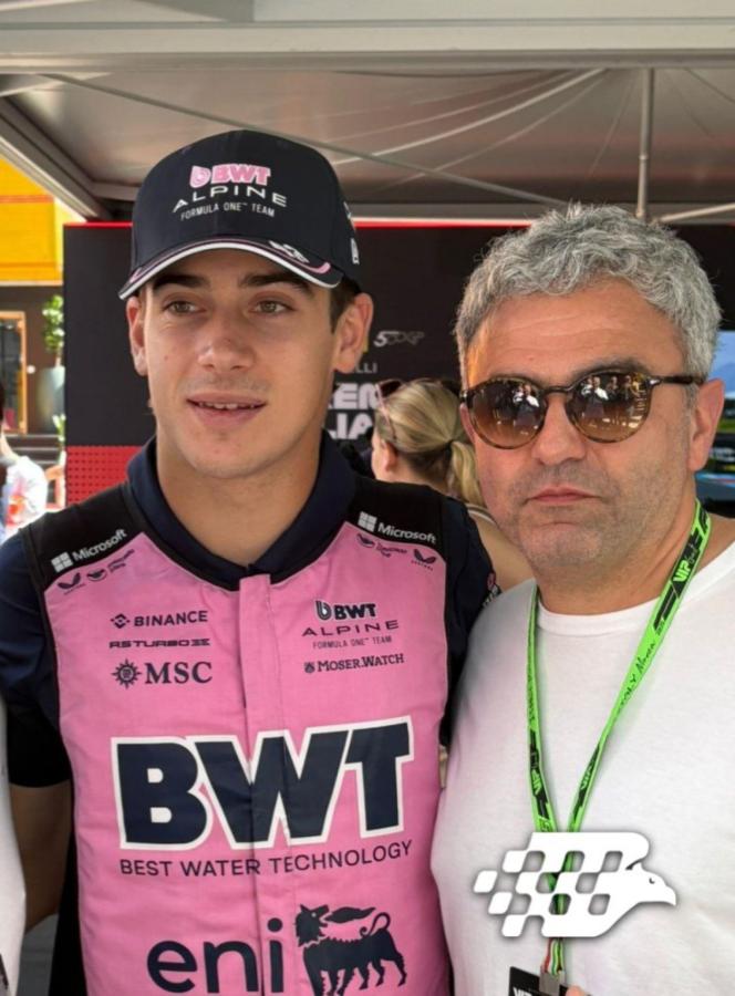 Imagen Colapinto junto a Esteban Tuero en Monza