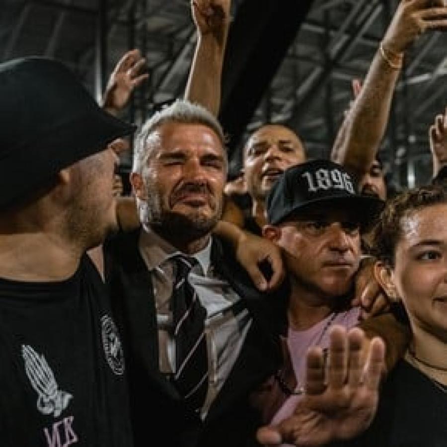 Imagen David Beckham comparte muchos momentos con la hinchada de Inter Miami.