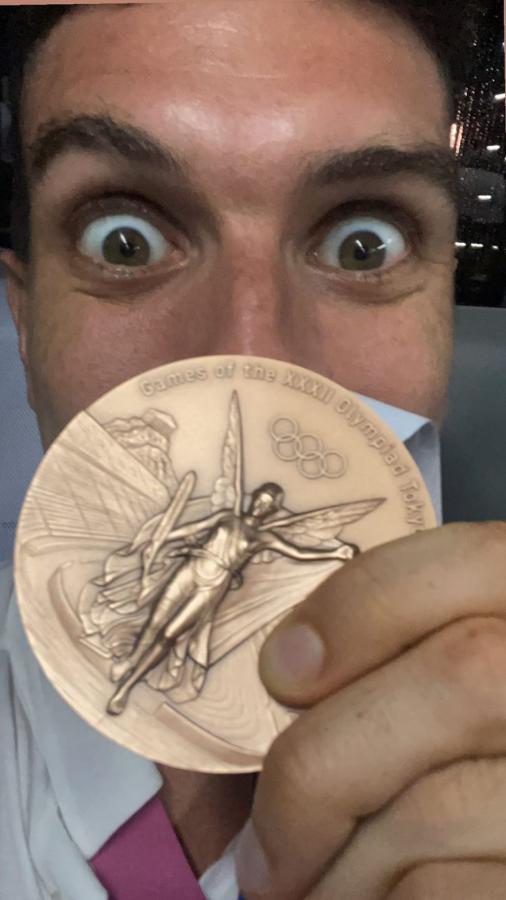 Imagen Facundo Conte y su medalla en Instagram.
