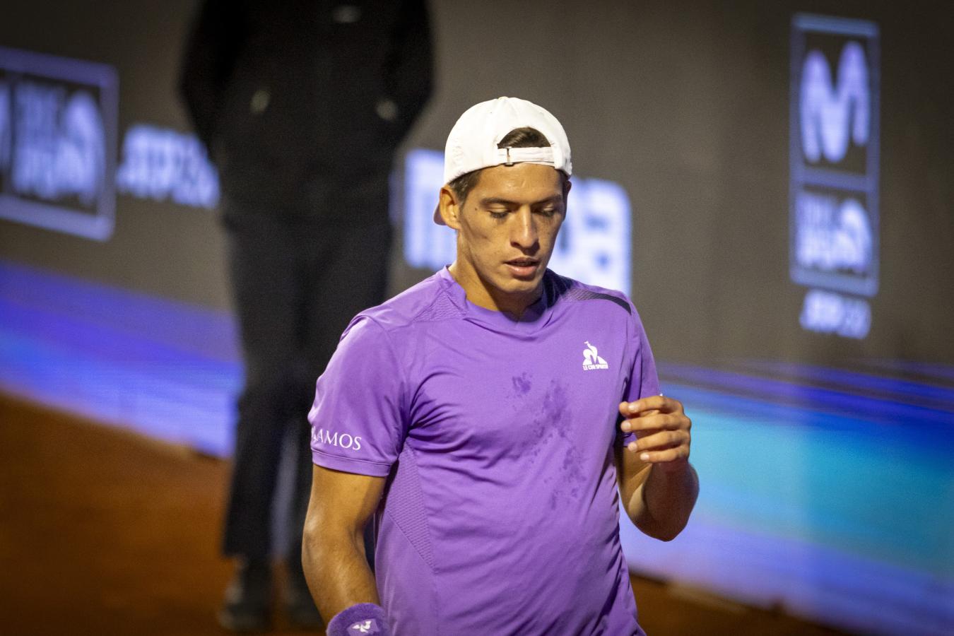 Imagen Sebastián Báez, con la mente en el juego. Foto: Chile Open