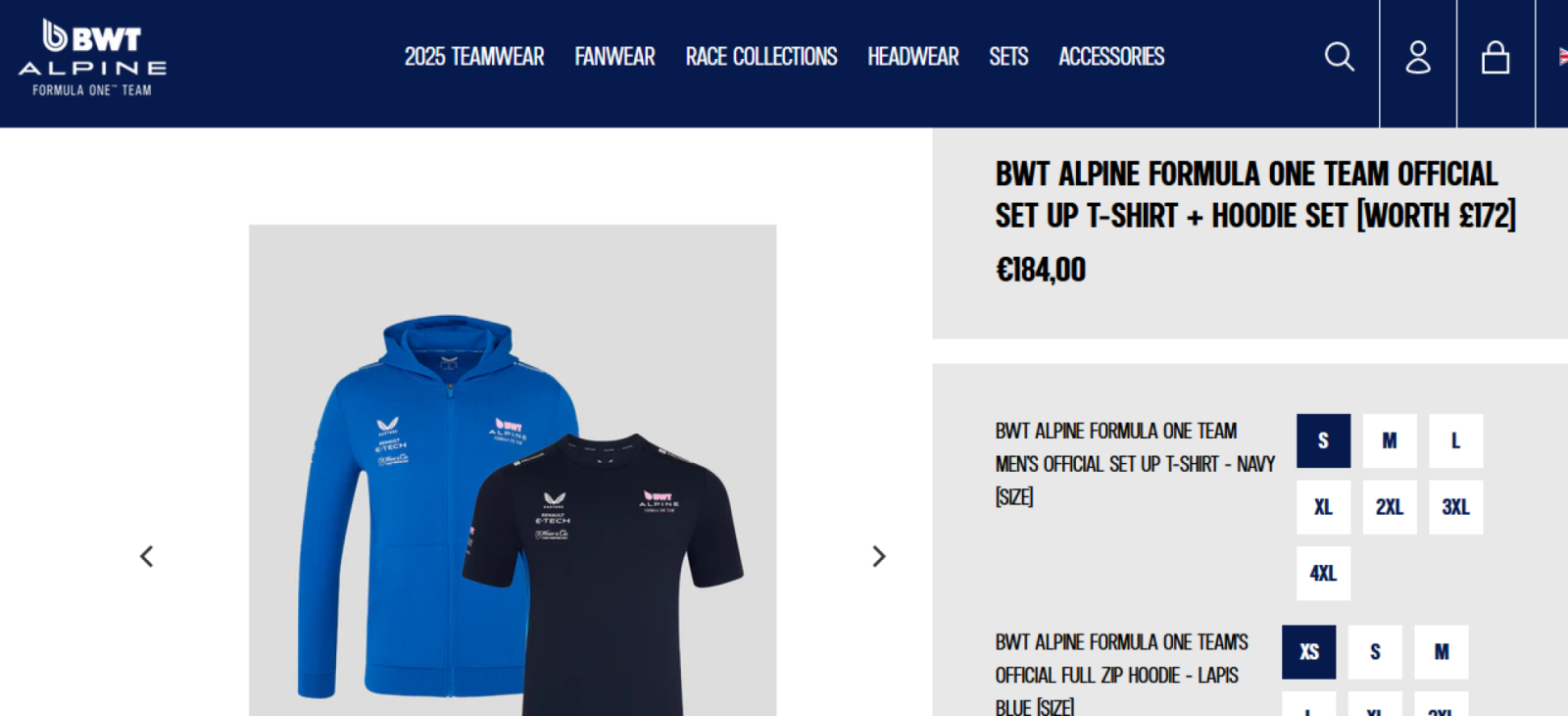 Imagen Combo de buzo y remera, 184 euros.