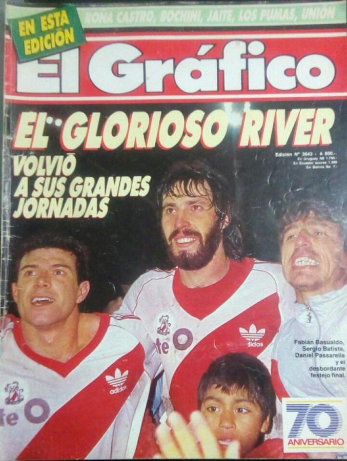 La tapa de aquella edición de El Gráfico en donde River eliminó a Boca en cancha de Vélez.