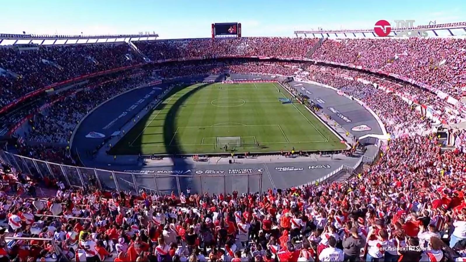 Imagen River y el aforo sin cumplir en el Superclásico ante Boca