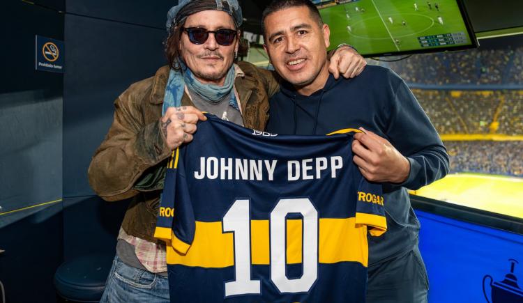 Imagen de La confesión de Johnny Deep antes de presenciar el partido de Boca