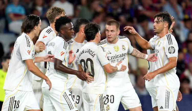Imagen de Franco Mastantuono celebró su primer gol con el líder Real Madrid