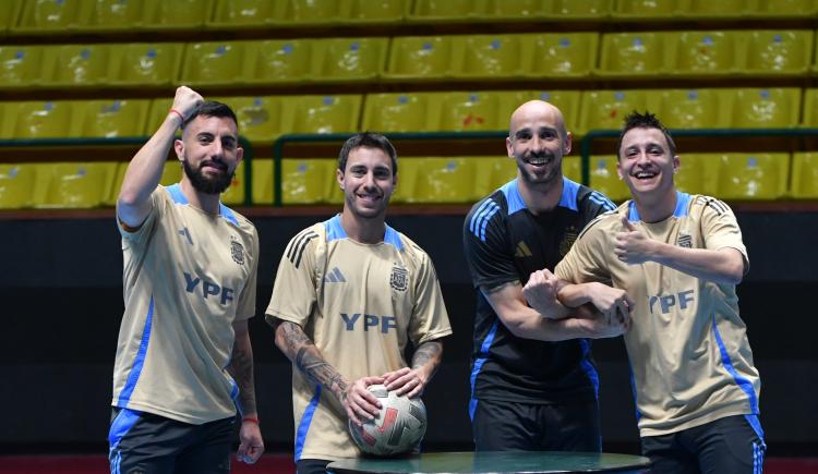 Imagen de La ilusión argentina antes de enfrentar a Brasil en la final del Mundo de Futsal