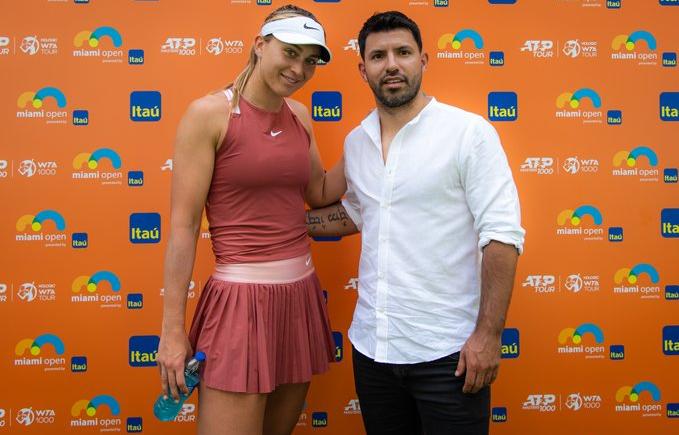 Imagen de Encuentro de estrellas: Sergio Agüero estuvo con una reconocida tenista en Miami