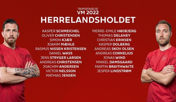 Imagen de Dinamarca presentó una nómina con 21 nombres
