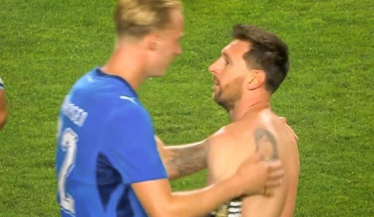 Imagen de El imperdible diálogo entre Messi y el hijo de un ex compañero suyo en Barcelona