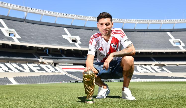 Imagen de River presentó a Montiel: "Estoy listo para escribir una nueva historia"