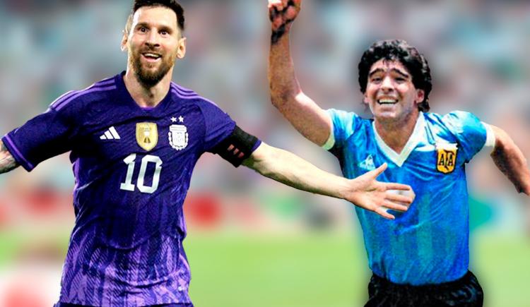 Imagen de La marca de Maradona que igualó Messi