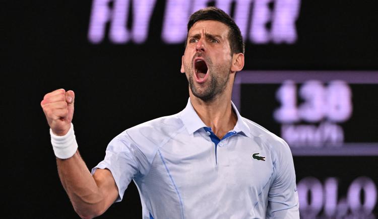 Imagen de Djokovic trabajó más de la cuenta en su presentación en el Abierto de Australia