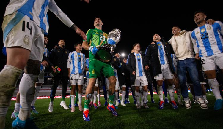 Imagen de Argentina: fiesta antes, durante y después con varios hits scaloneteros