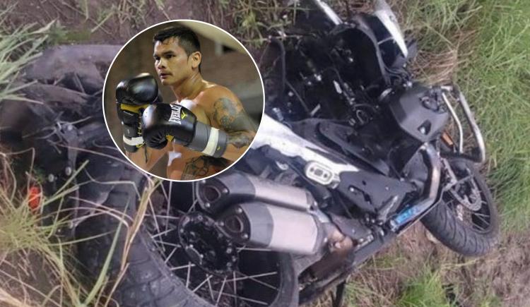 Imagen de El Chino Maidana sufrió un grave accidente en moto en la Ruta Nacional 11 y fue internado