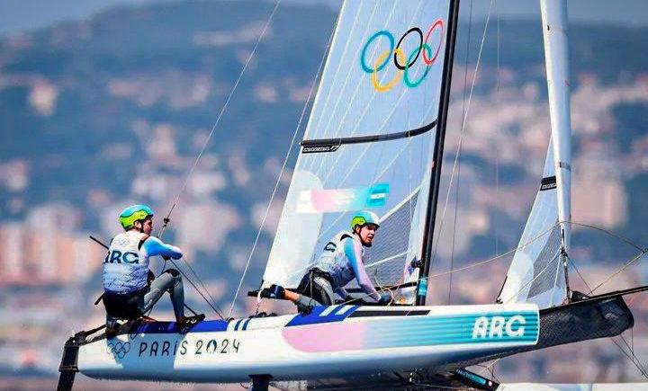 Imagen de Argentina tuvo un buen comienzo en vela en los Juegos Olímpicos