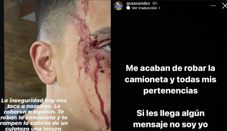 Imagen de El video del violento robo a Sández