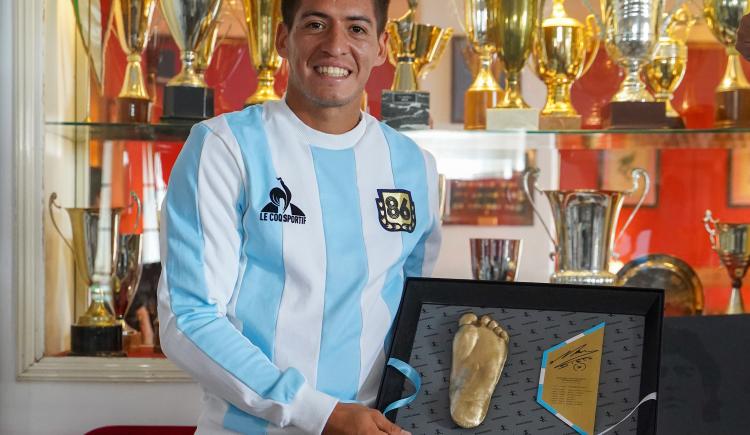 Imagen de Sebastián Báez y un momento mágico: Maradona, Nápoles y un regalo especial