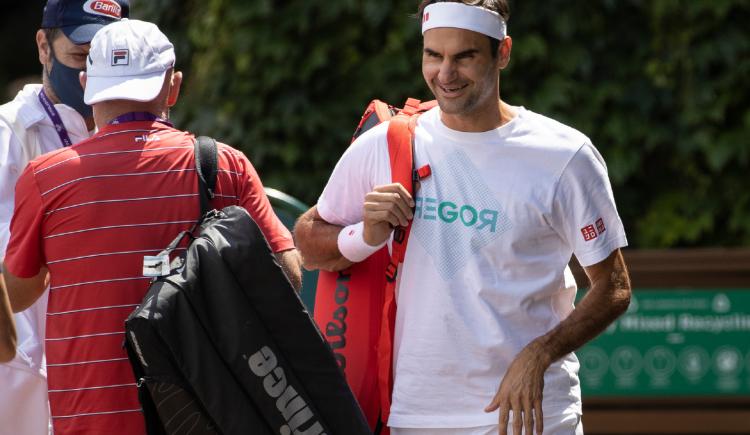 Imagen de ROGER FEDERER YA ESTÁ EN WIMBLEDON