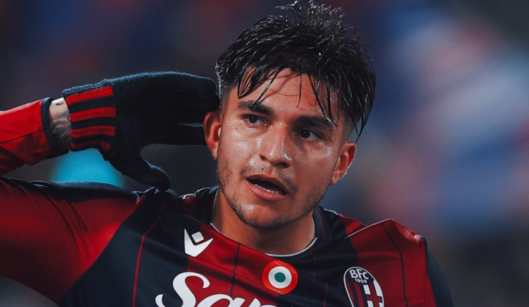 Imagen de Santiago Castro fue el héroe de Bologna en la Copa Italia