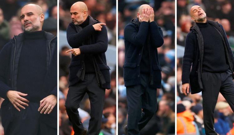 Imagen de Lenguaje corporal de decaimiento: el calvario que vive Guardiola