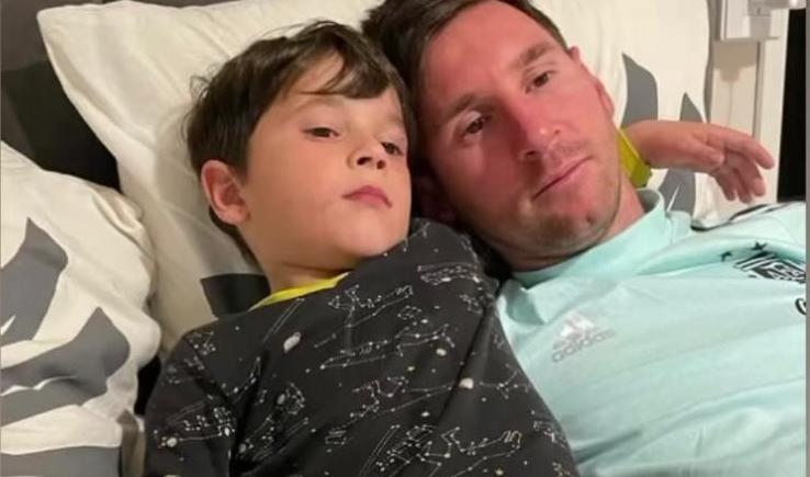 Imagen de EL DESCANSO DE MESSI CON SU FAMILIA