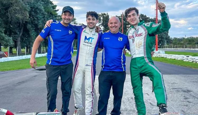 Imagen de Colapinto ya está en Argentina y despuntó el vicio en el kartódromo de Zárate